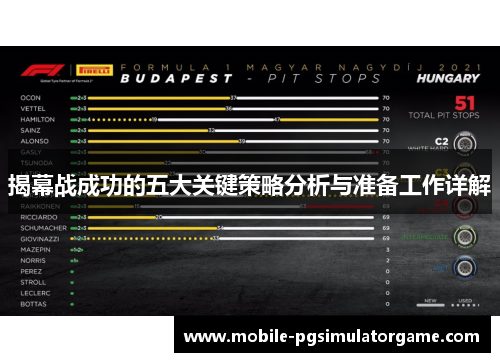 揭幕战成功的五大关键策略分析与准备工作详解