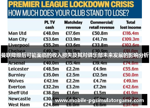 曼联降级后可能面临的收入损失及其对俱乐部未来发展的影响分析
